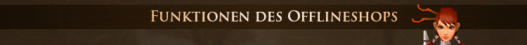 Shop Funktionen